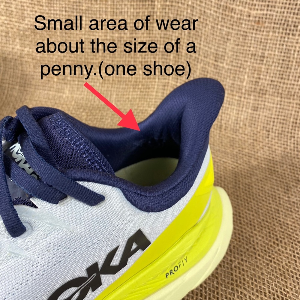 🛑SOLD🛑  Hoka One One Running Shoes Mach 4 Walking White Neon Lite Weight 12 D - Picture 12 of 13